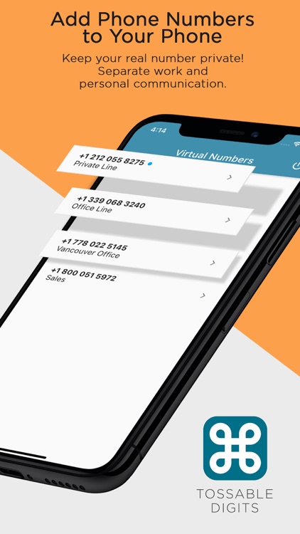 Tossable Digits Phone Numbers