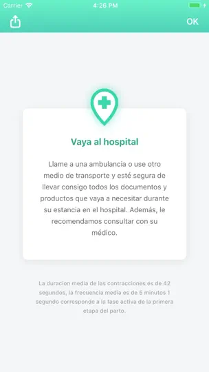 Captura de pantalla de Contador De Contracciones 9m en iPhone 5