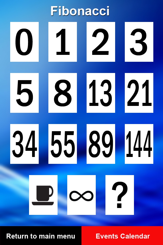 Estimation Poker Cards screenshot 2