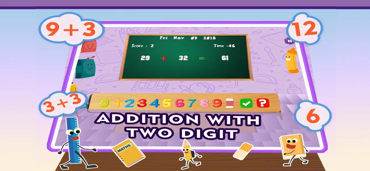 #2. Learning Basic Math Addition (iOS) Door: Learning Apps