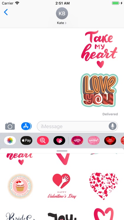 Valentines Day Love Stickers