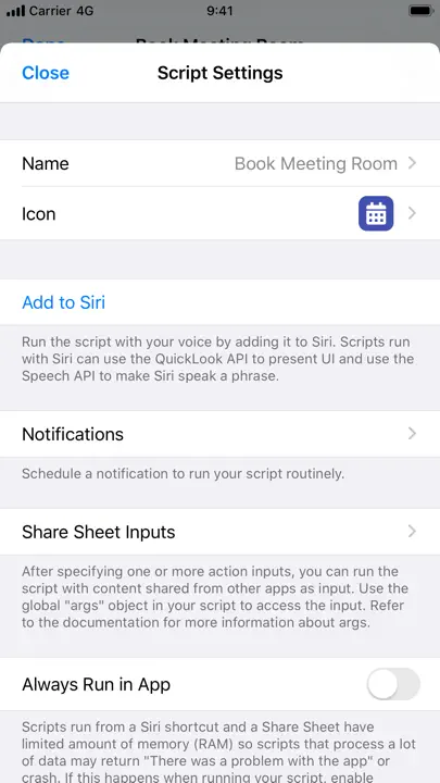 Scriptable iPhone-skjermbilde 4