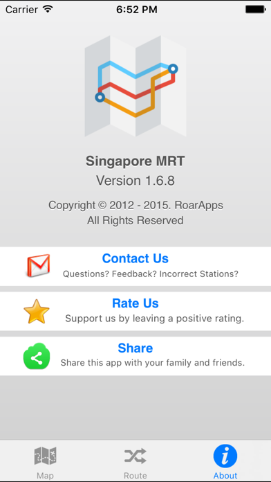 Singapore MRT LRT Offline Screenshot