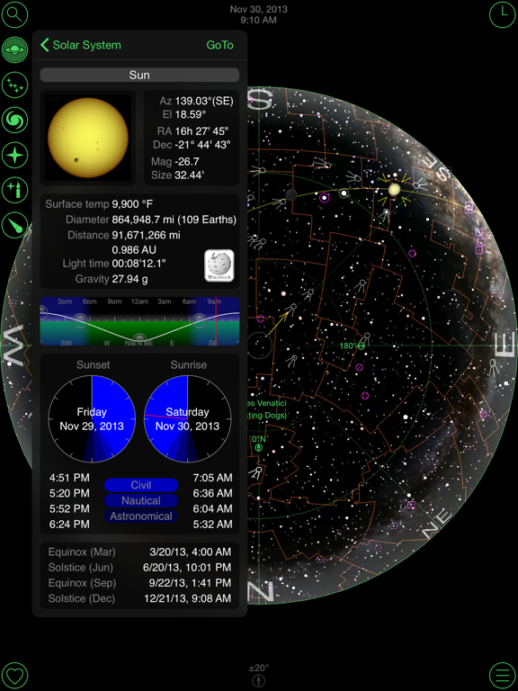 Screenshot #2 for GoSkyWatch Planetarium