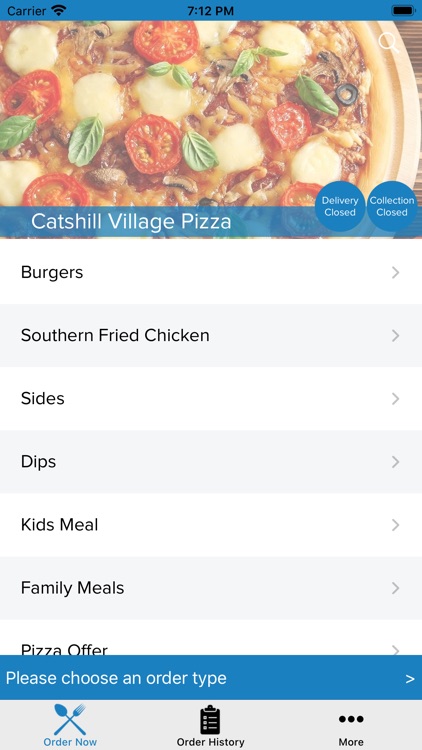 Catshill Village Pizza.