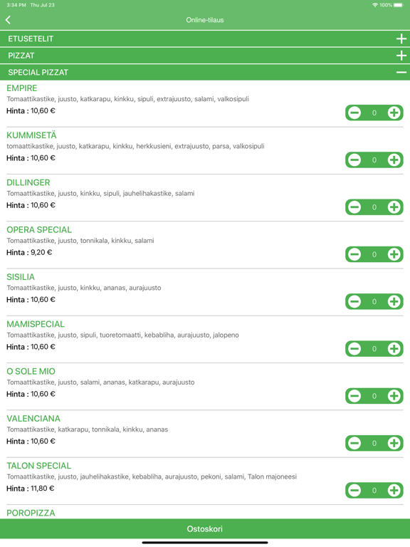 Screenshot #4 pour Pizzeria Bella - Kouvola