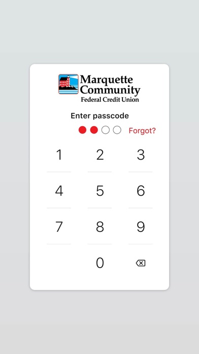 Marquette Community FCU Screenshot