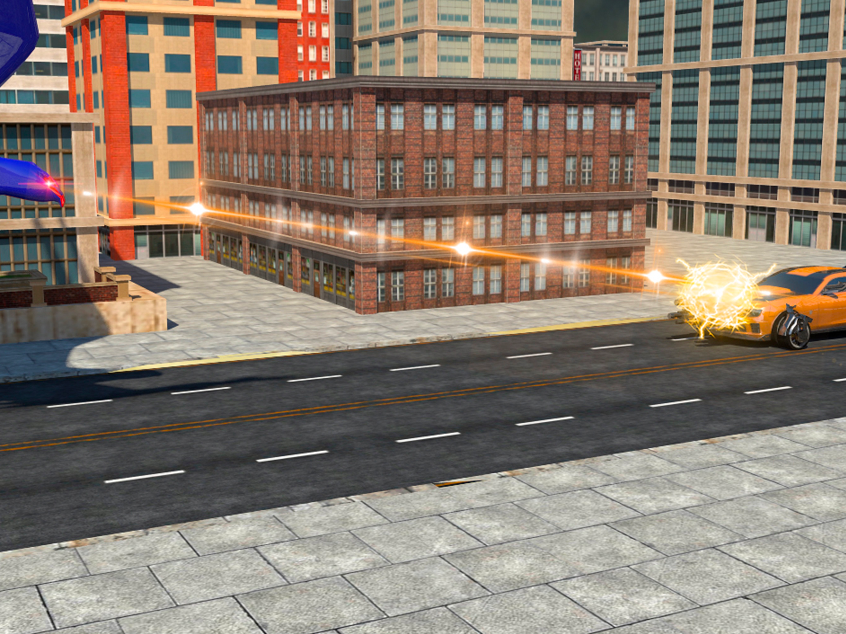 Police Eagle robot battle