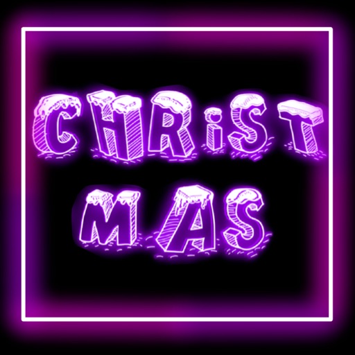 Neon Christmas Sticker Pack icon