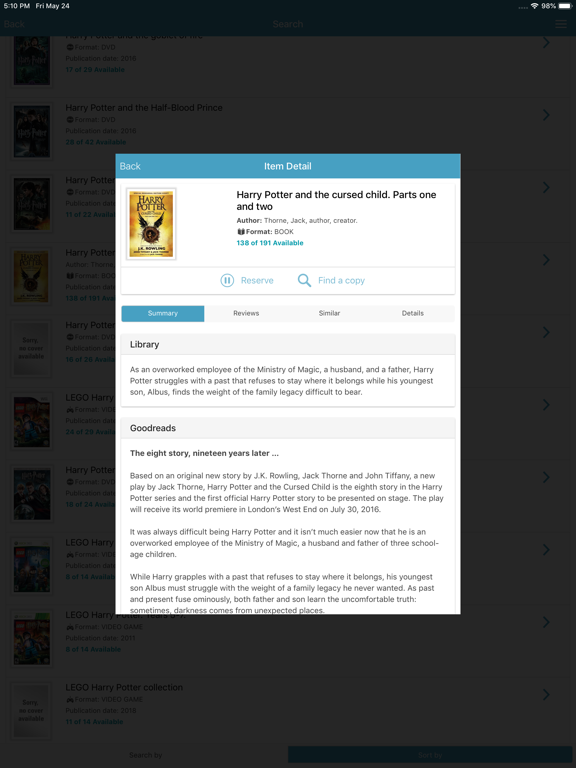 NMDLibrary iPad screenshot 3 - Reference app