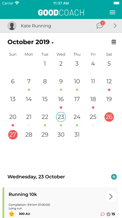 Good Coach App Screenshot