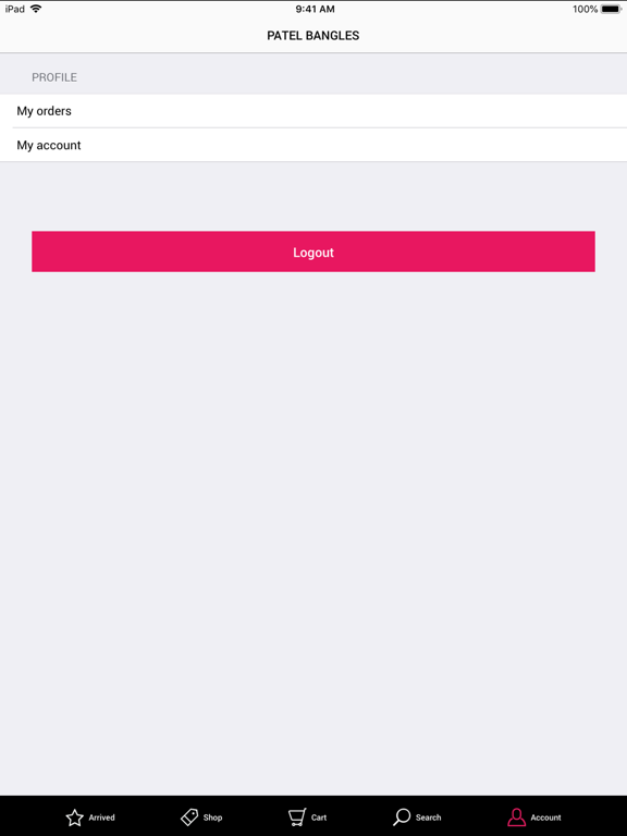Patel Bangles iPad screenshot