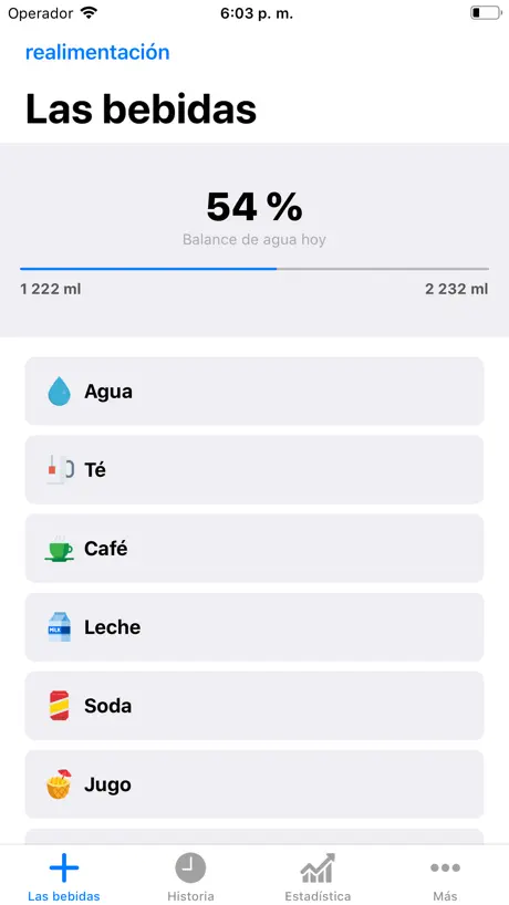 Balance de agua - Beber agua