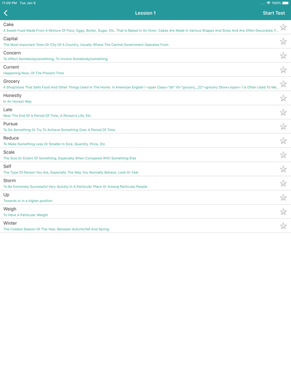 Screenshot #6 pour English Vocabulary 2000 Words