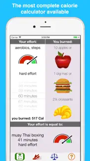 calorie burn calculator iphone screenshot 1