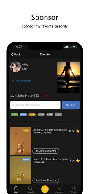 Misty - Sponsor my celebrity(圖1)-速報App