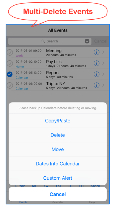 Calendar Tools Screenshot