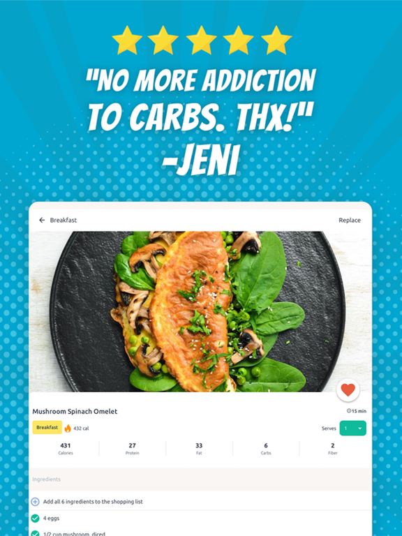 Screenshot #6 pour Low Carb Diet App