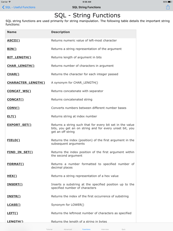 Screenshot #6 pour Learn SQL-Interview|Manual