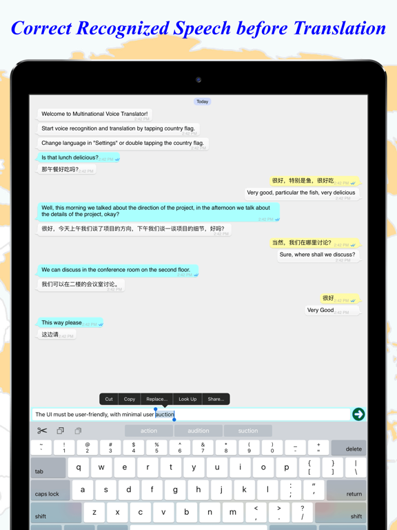 Multinational Voice Translator iPad screenshot 4 - Reference app
