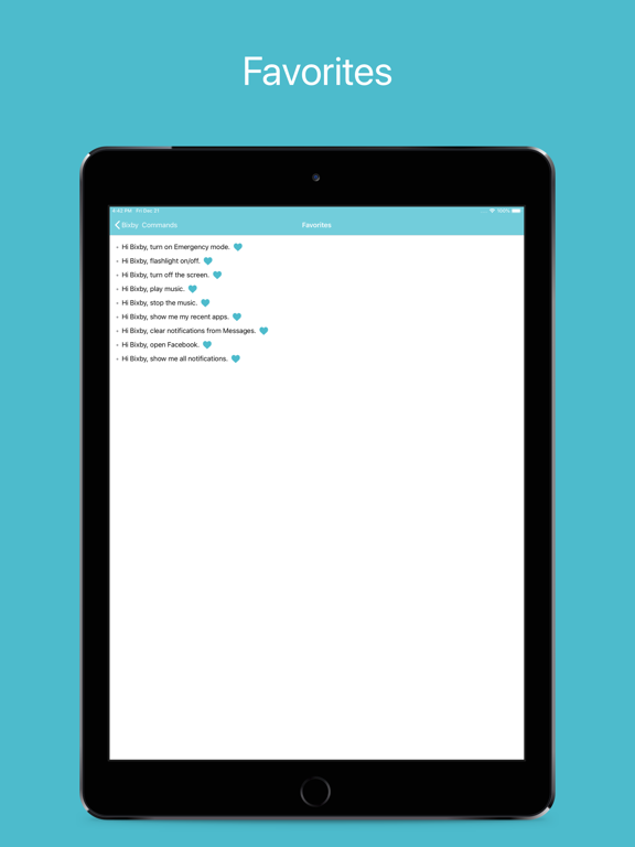 Commands for Bixby iPad screenshot 4 - Reference app
