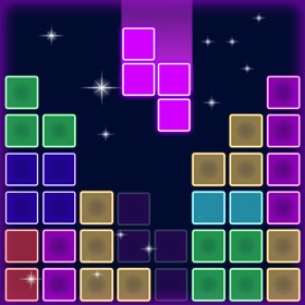 Snímky obrazovky (4) Glow Block Puzzle
