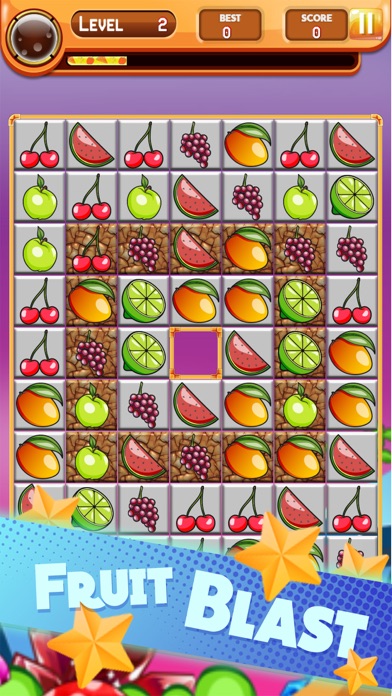 Happy Fruit Bunny Match 3 Game screenshot 3