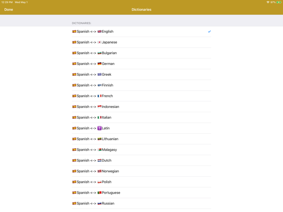 Screenshot #5 pour Spanish Dictionary - offline