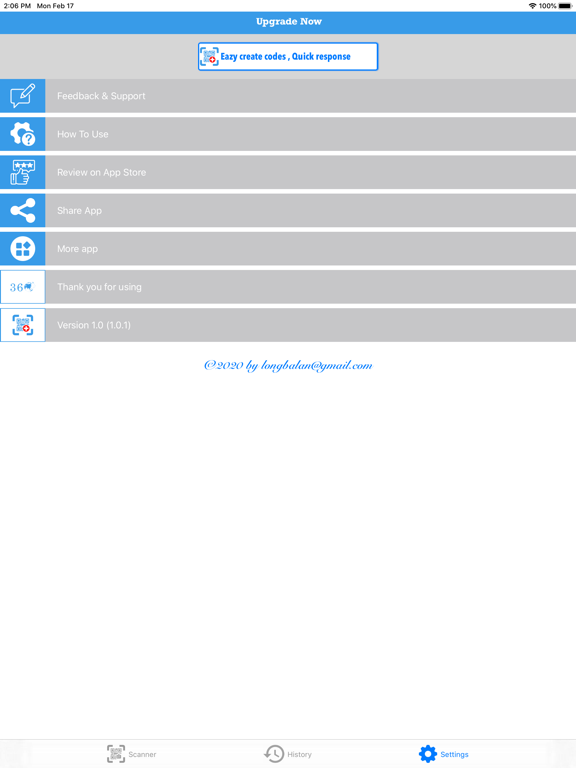 QR 2020 iPad screenshot 8 - Utilities app