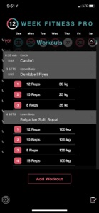 12 Week Fitness Pro screenshot #10 for iPhone