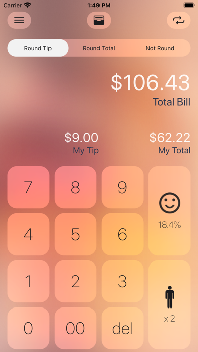 How to cancel & delete Ez Bill - Tip Calculator from iphone & ipad 1