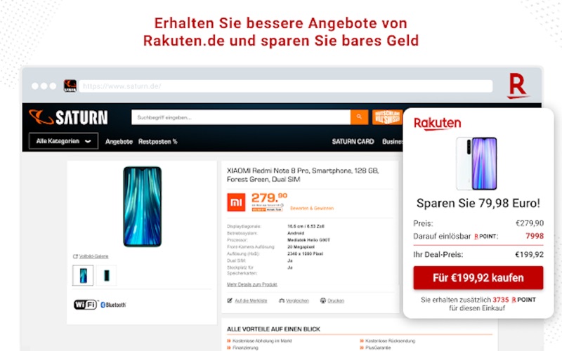 Screenshot #1 pour Rakuten Shopping-Assistent