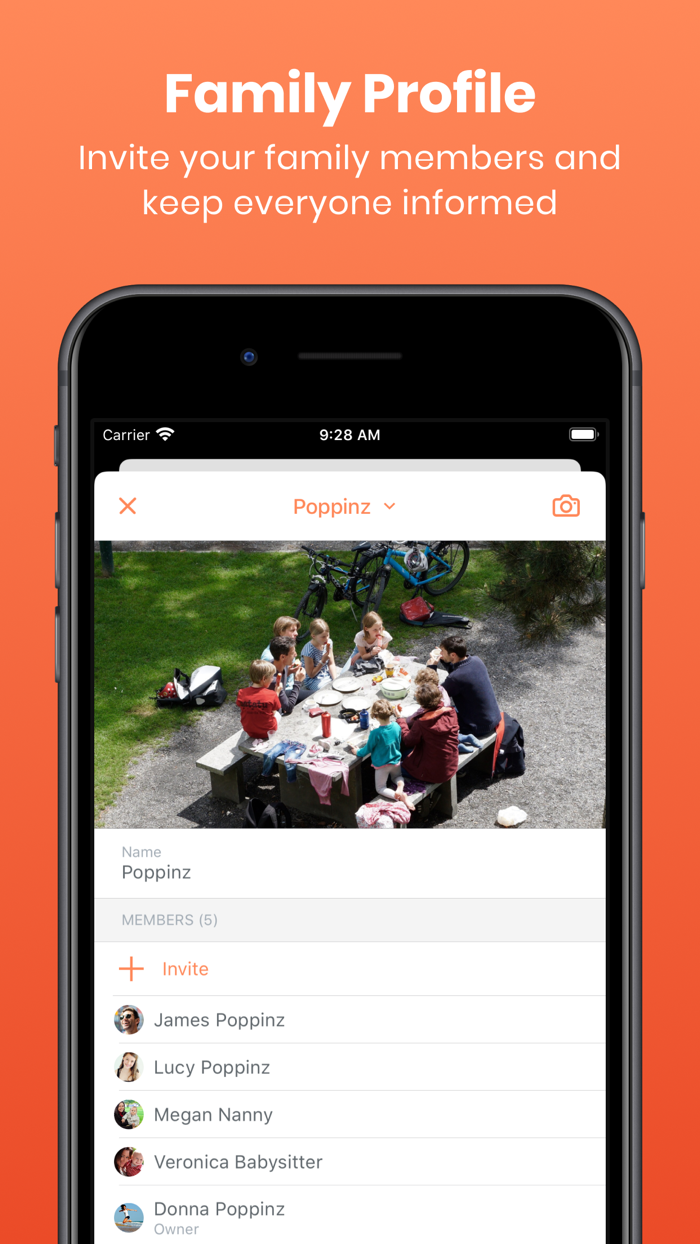 Poppinz Family Calendar App