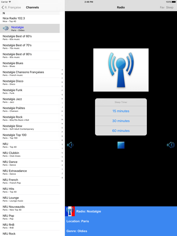 Radio Française iPad screenshot 2 - Music app