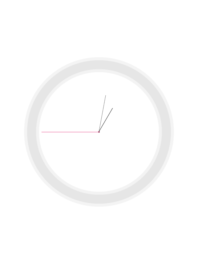 OneClock - O captură de ecran simplă a ceasului