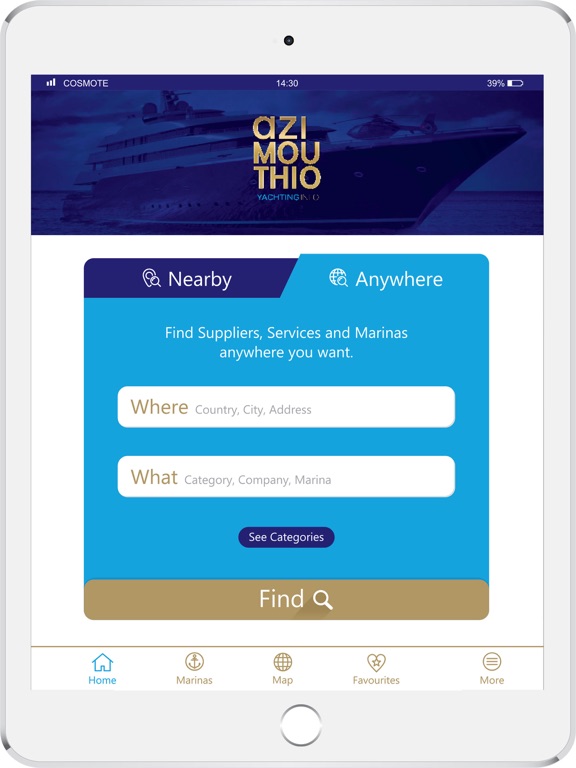 Azimouthio Yachting Info iPad screenshot 2 - Travel app