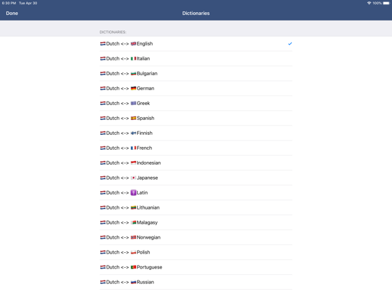 Screenshot #5 pour Dutch Dictionary - offline