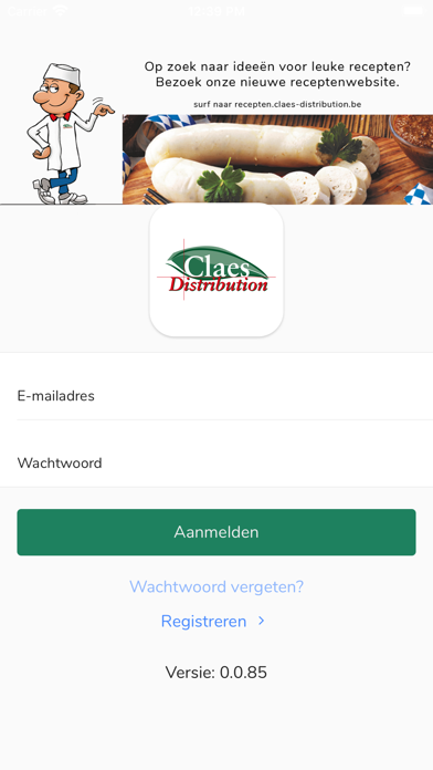 Claes Store Screenshot