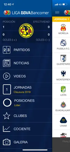Captura 1 Liga BBVA MX App Oficial iphone