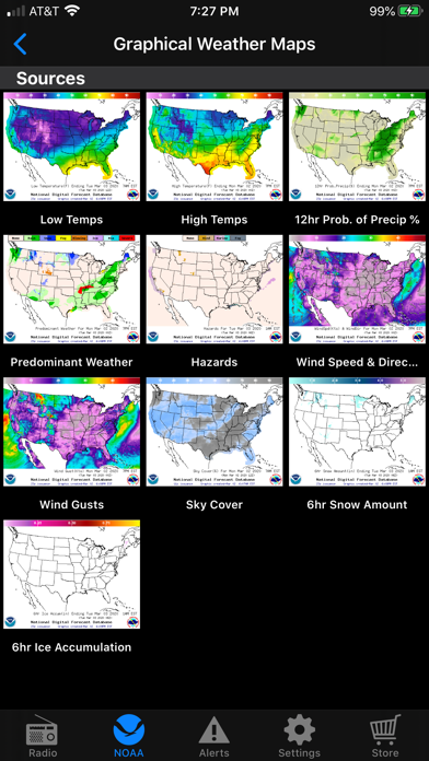 NOAA Weather Radio Screenshot