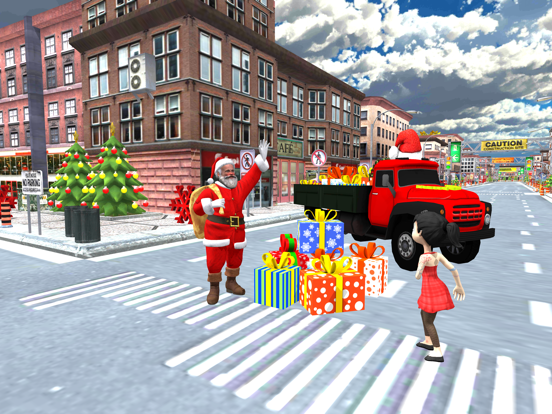 Screenshot #4 pour Christmas Santa City Driving