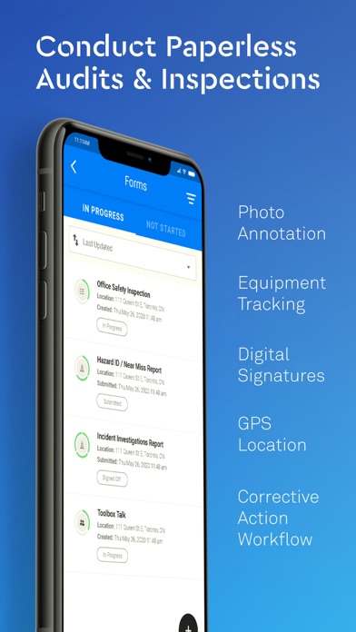 eCompliance – Safety App Screenshot