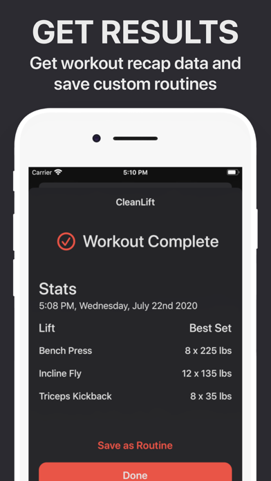 CleanLift - Weight Training screenshot 2