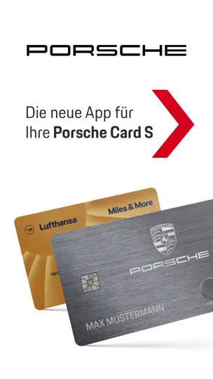 Screenshot von Porsche Card auf dem iPhone 1