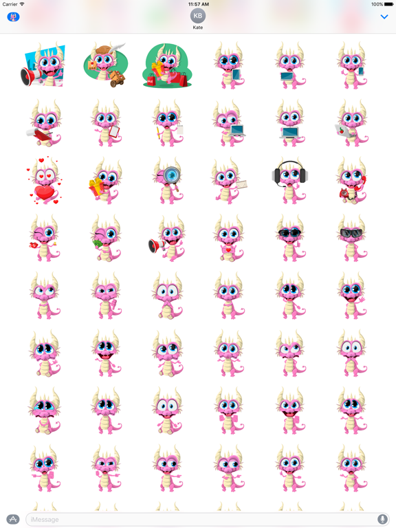 Screenshot #6 pour Moon the Dragon Stickers