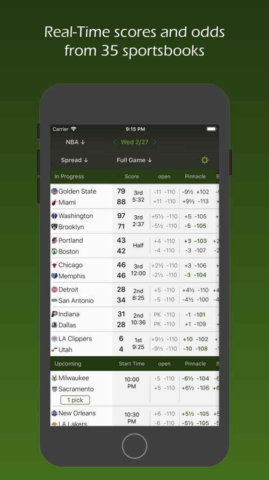 Live Scores and Odds - 4.3 - (macOS)