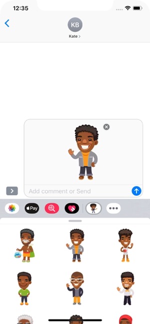 Afro American Men Stickers(圖4)-速報App