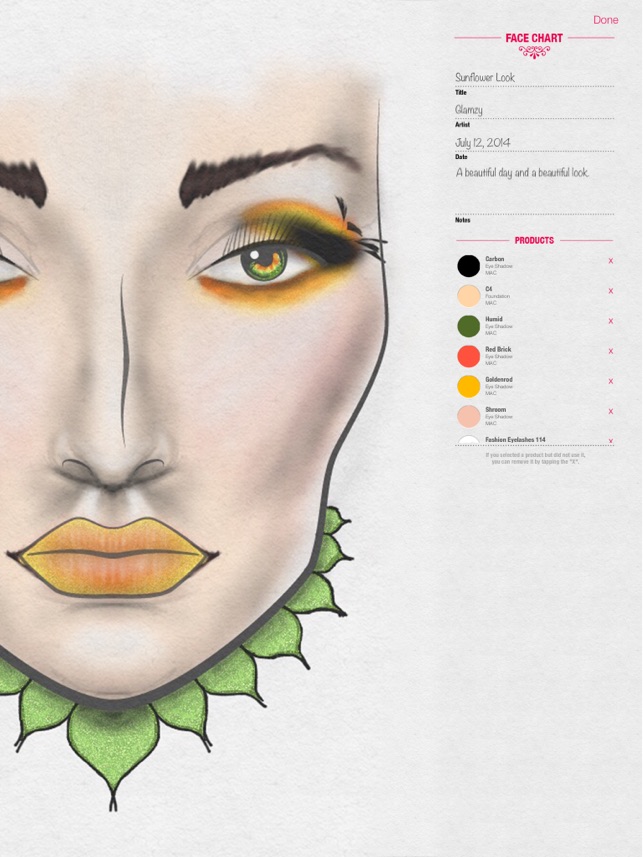 Kat Von D Face Chart