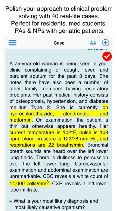 Screenshot #3 pour Case Files Geriatrics, 1e
