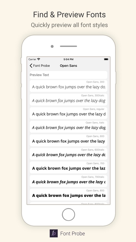 #2. Font Probe - Install Fonts (iOS) 由: 鸿升 刁